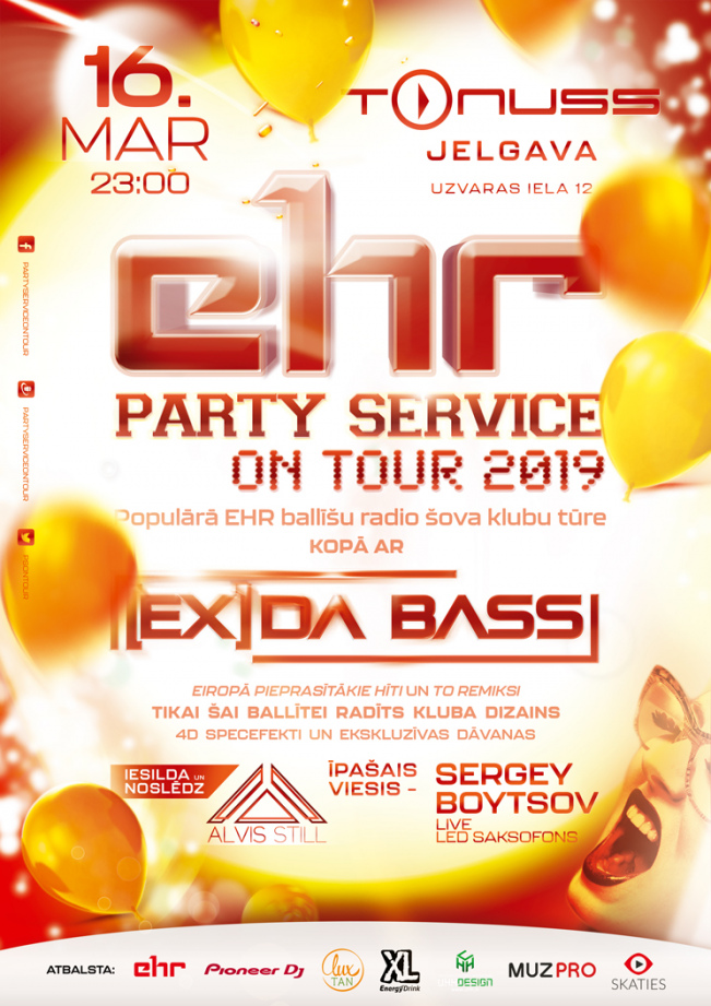 EHR party service on tour 2019 klubā Tonuss