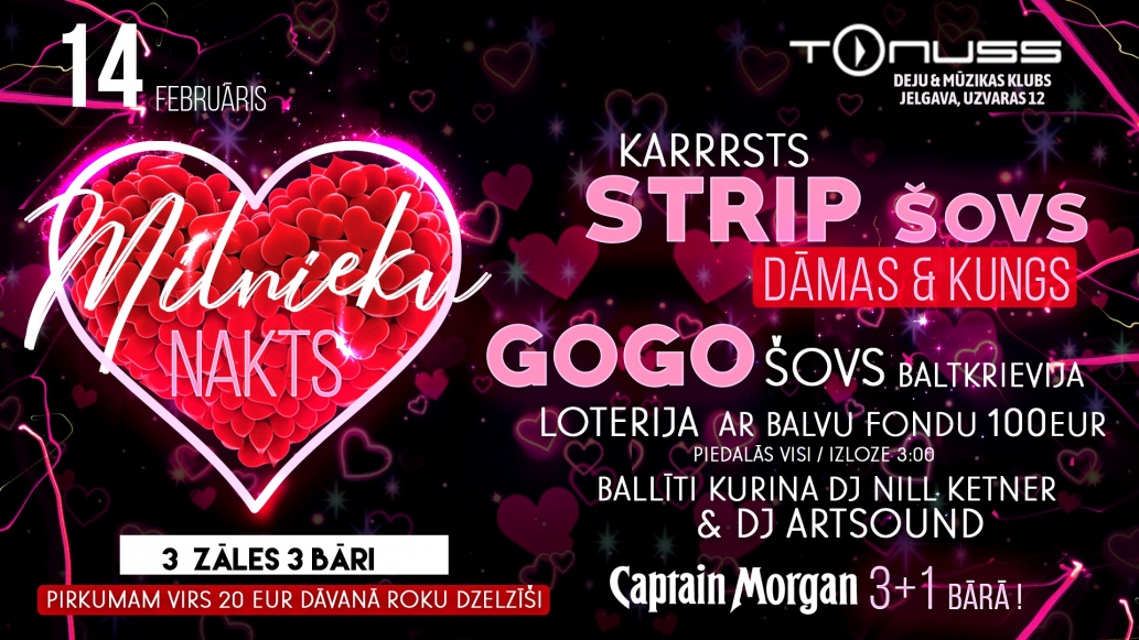 Valentine's love party klubā Tonuss