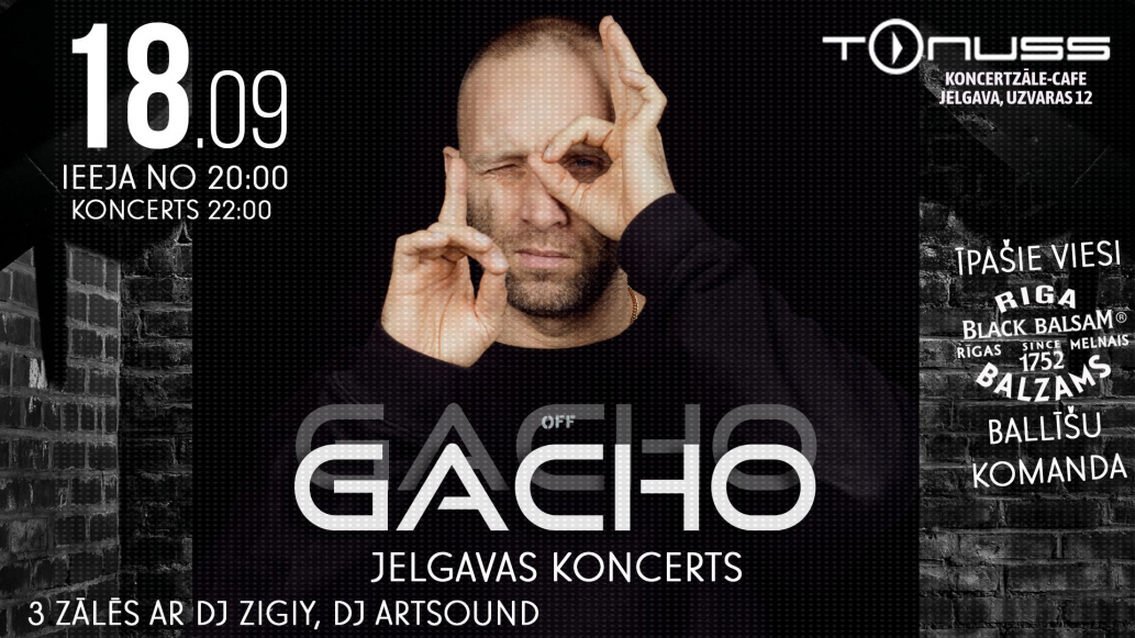 GACHO Jelgavas koncerts klubā Tonuss