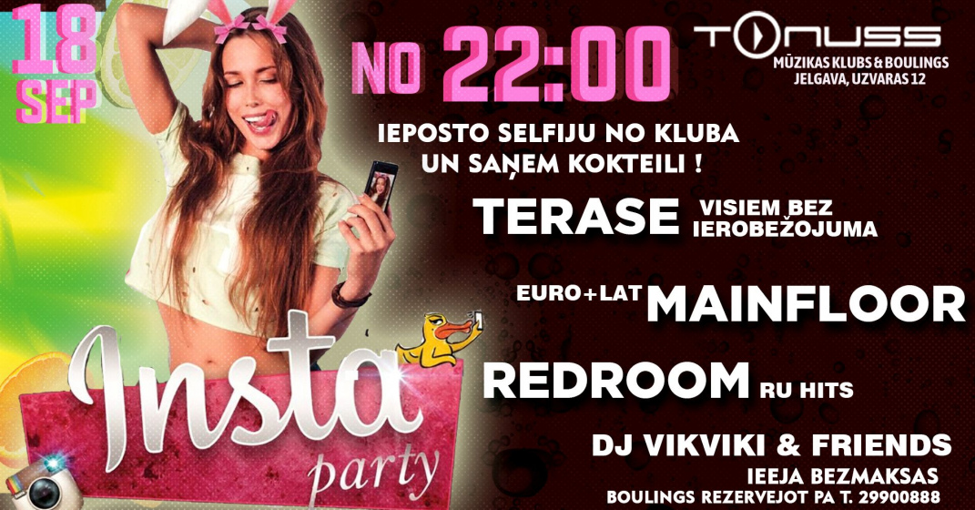 Insta party klubā Tonuss