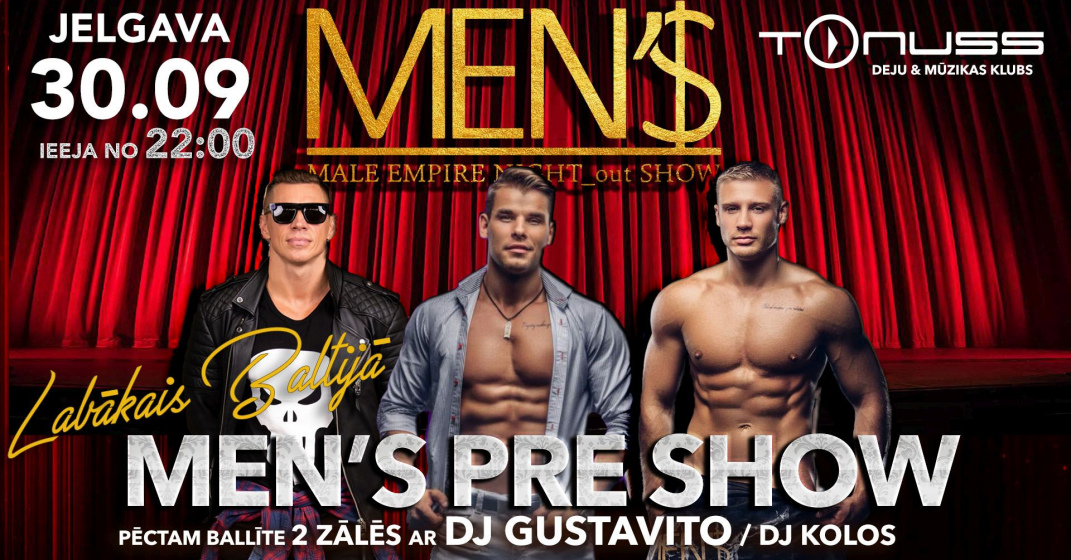 Men`s male empire pre show klubā Tonuss