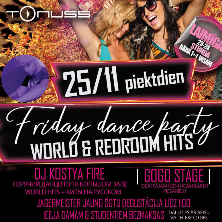Friday dance party klubā Tonuss