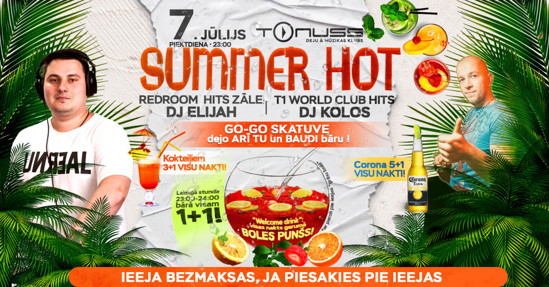 Summer Hot klubā Tonuss