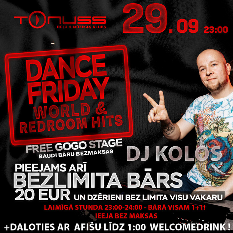 Friday World & Russian hits party klubā Tonuss