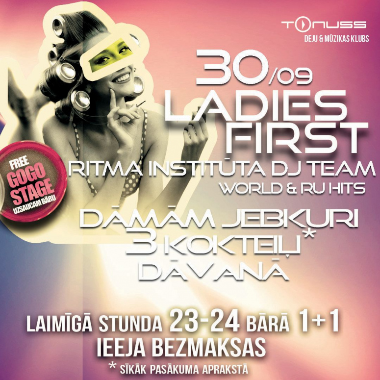 Ladies first sestdiena klubā Tonuss