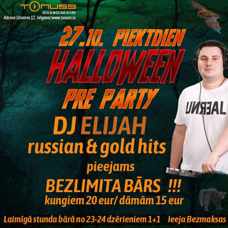 Halloween PREparty klubā Tonuss