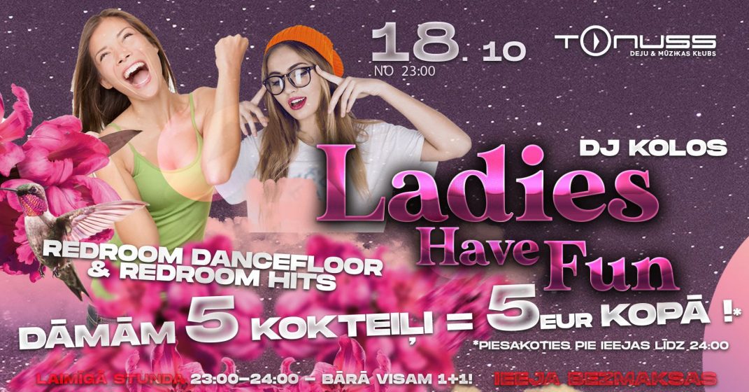 Ladies fun klubā Tonuss