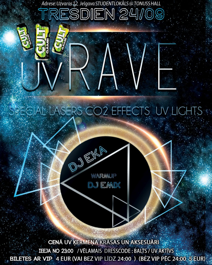 CULT UV RAVE klubā Tonuss