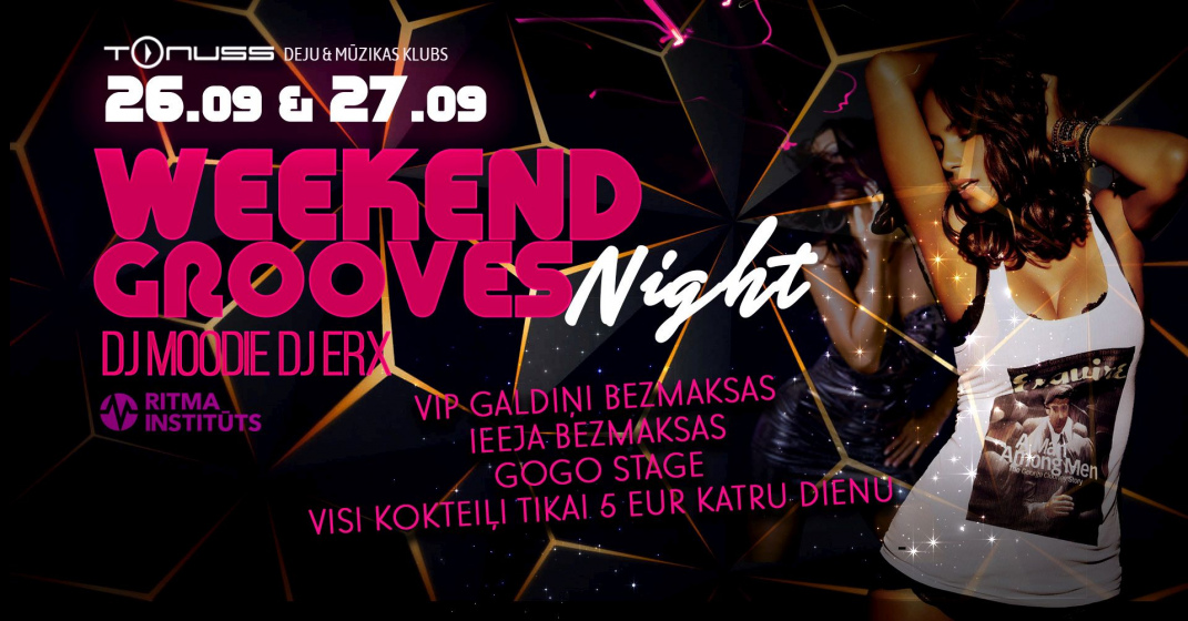 Weekend grooves klubā Tonuss