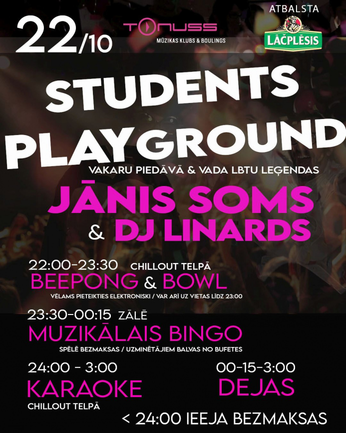 Playground wednesday klubā Tonuss
