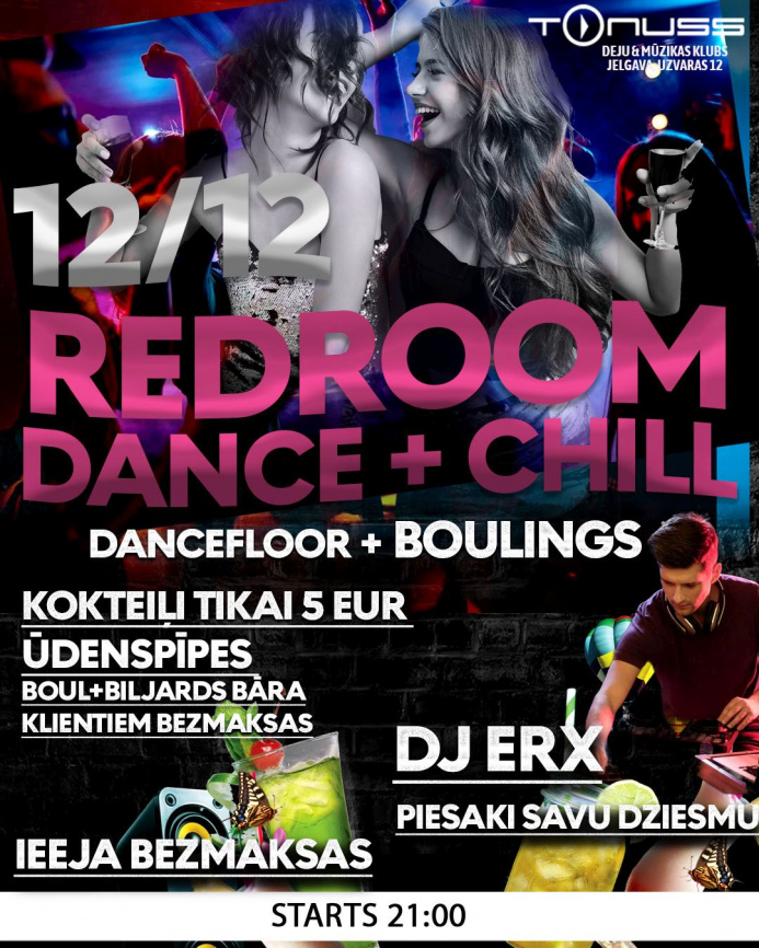 REDROOM &amp; BOWL playground weekend klubā Tonuss