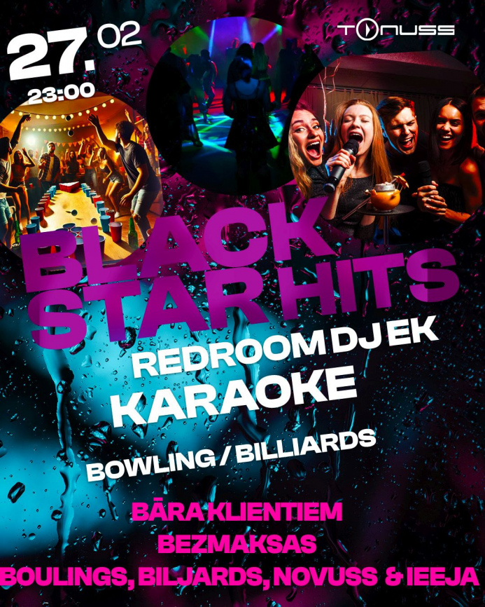 BlackStar hits &amp; more friday klubā Tonuss