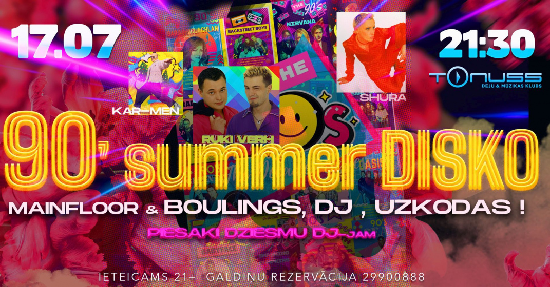 Summer Disco 90 klubā Tonuss